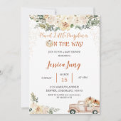 パンプキンベイビーシャワー かわいいリトルパンプキン 招待状 (正面)