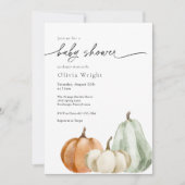 パンプキンベイビーシャワー 招待状 (正面)