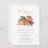 パンプキンベイビーシャワー 招待状 (正面)