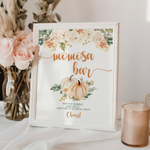 パンプキンベビーシャワーモモモザバー ポスター