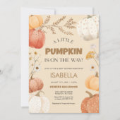 パンプキンベビーシャワー招待状 招待状 (正面)