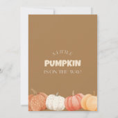 パンプキンベビーシャワー招待状 招待状 (裏面)