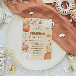 パンプキンベビーシャワー招待状 招待状