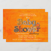 パンプキンベビーシャワー秋秋招待状 招待状 (正面/裏面)