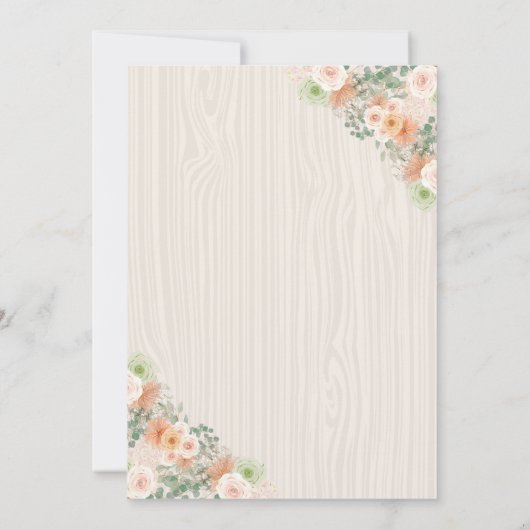 パンプキンベ男女兼用ビーシャワー招待状 招待状 (裏面)