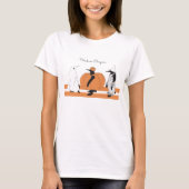 パンプキンペンギン ハロウィン 楽しい Tシャツ (正面)