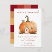 パンプキンホームムービングアナウンス 招待状 (正面/裏面)