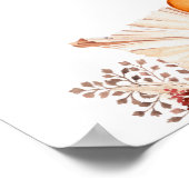 パンプキンボホフローラ誕生日歓迎 ポスター (角)