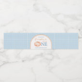 パンプキンボホブルーギンガムウォーターボトル ペットボトルラベル (シングルラベル)