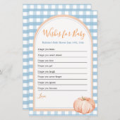 パンプキンボホーブルーギンガムベビーへ (正面/裏面)