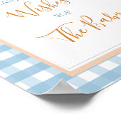 パンプキンボホーブルーギンガムベビーへ ポスター (角)