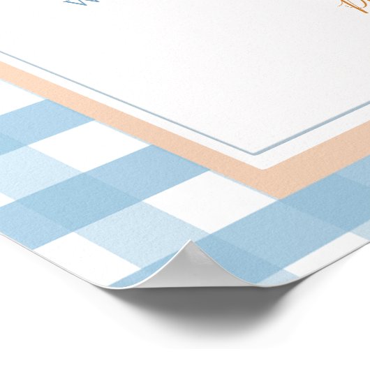 パンプキンボホーブルーギンガム誕生日タイムカプセル ポスター (角)