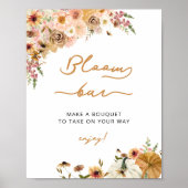 パンプキンボホ秋素朴開花バーポスター ポスター (正面)