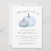 パンプキンボーイのベビーシャワー 招待状 (正面)