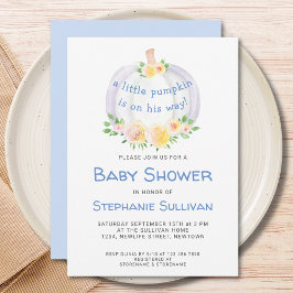 パンプキンボーイズ赤ちゃんシャワー招待状 招待状