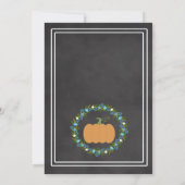 パンプキンボーイバースデーパーティシャルボード招待状 招待状 (裏面)