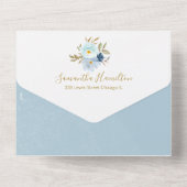 パンプキンボーイベビーシャワー招待状&アドバイスカード オールインワン招待状 (裏面)