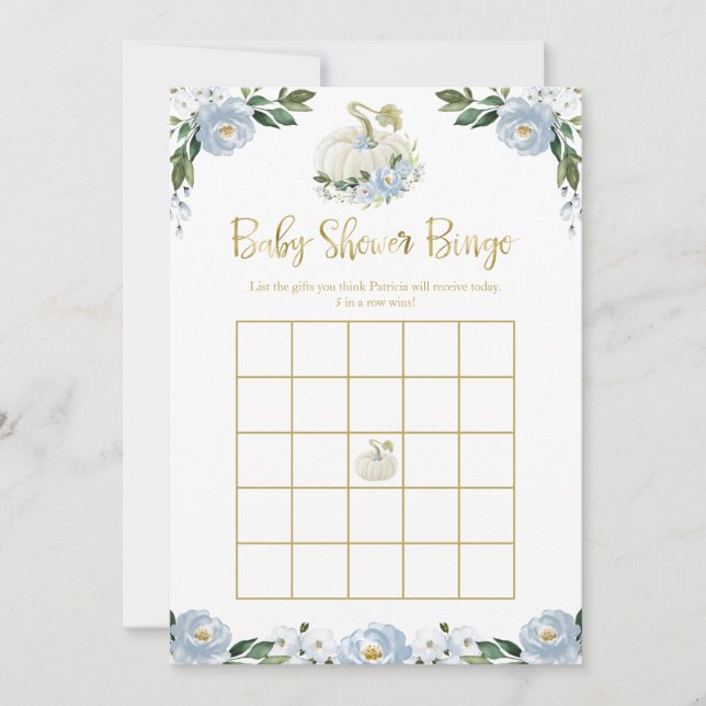 パンプキンボーイ秋ベビーシャワービンゴ (正面)