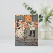 パンプキンボーイ(ヴィンテージハロウィンカード) ポストカード (スタンド正面)