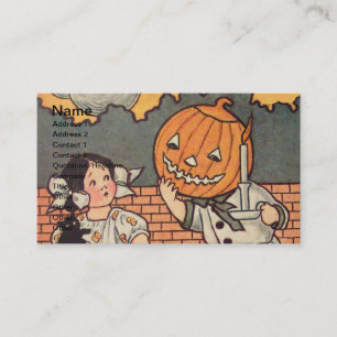 パンプキンボーイ(ヴィンテージハロウィンカード) 名刺