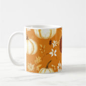 パンプキンマグオレンジウォーターカラー紅葉 コーヒーマグカップ (左)