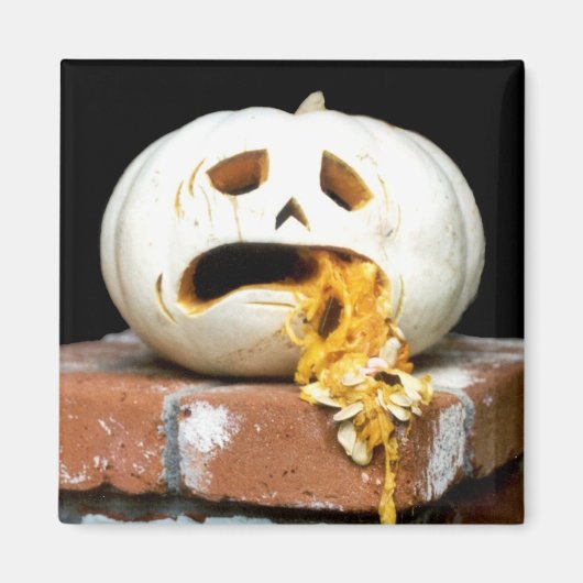 パンプキンマグネットの病気 – "Barfy" マグネット (正面)