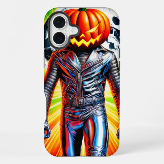 パンプキンマンのスマホケース iPhoneケース (裏面)