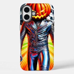 パンプキンマンの電話ケース iPhone 16 PLUSケース