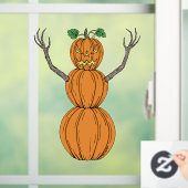 パンプキンマンハロウィンアート ウィンドウサイン (ホーム)
