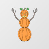 パンプキンマンハロウィンアート ウィンドウサイン (シート)