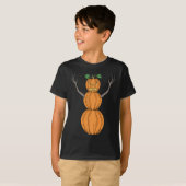 パンプキンマンハロウィンアート Tシャツ (正面フル)