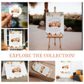 パンプキンミニマモダンリスト秋ニュートラルベビーシャワー ラウンドシール