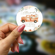 パンプキンミニマモダンリスト秋ニュートラルベビーシャワー