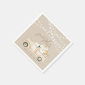 パンプキンミニマリストモダン秋ベビーシャワー スタンダードカクテルナプキン (角)