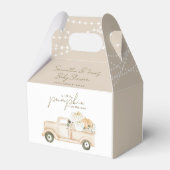 パンプキンミニマリストモダン秋ベビーシャワー フェイバーボックス (裏面サイド)