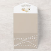 パンプキンミニマルシンプルリストモダン秋ベビーシャワー オールインワン招待状 (外側)