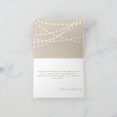 パンプキンミニマルシンプルリストモダン秋ベビーシャワー サンキューカード (内部)