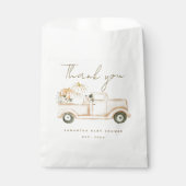 パンプキンミニマルシンプルリストモダン秋ベビーシャワー フェイバーバッグ (正面)