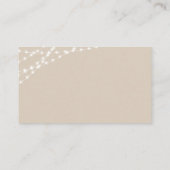 パンプキンミニマルモダンリスト秋ベビーシャワーオムツ エンクロージャーカード (裏面)