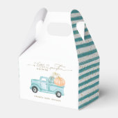 パンプキンミニマルモダンリスト秋男の赤ちゃんシャワー フェイバーボックス (正面サイド)