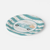 パンプキンミニマルモダンリスト秋男の赤ちゃんシャワー ペーパープレート (アングル)