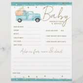 パンプキンミニマル秋男の赤ちゃんシャワーゲーム (正面)