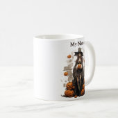 パンプキンメイジ魔女：ハロウィーン魔女カカスタマイズップ コーヒーマグカップ (正面右)