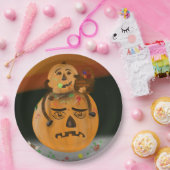 パンプキンメスハロウィーンプレート ペーパープレート (パーティー)