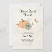 パンプキンモダン引っ越し祝いパーティーパーティー招待状 招待状 (正面)