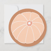 パンプキンモダン感謝祭ディナー招待状 招待状 (裏面)