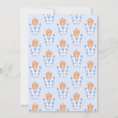 パンプキンモノグラム未来ミセスブライダルシャワー 招待状 (裏面)