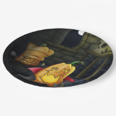 パンプキンモンスタースハロウィーン/誕生日紙プレート ペーパープレート (アングル)