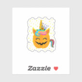 パンプキンユニコーンハロウィンパンプキンガールズボーイズホール シール (シート)