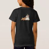 パンプキンラクーンカスタマイズ文字とカラー Tシャツ (裏面)